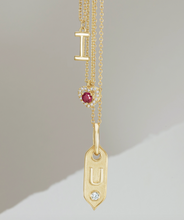Load image into Gallery viewer, RUBY &amp; .06 CTW DIAMOND HEART NECKLACE
