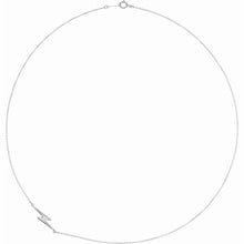 Load image into Gallery viewer, 14K LIGHTNING BOLT NECKLACE - White Gold
