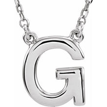 Load image into Gallery viewer, BLOCK INITIAL NECKLACE
