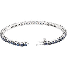 Load image into Gallery viewer, BLUE SAPPHIRE TENNIS BRACELET
