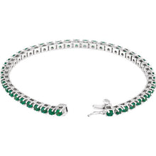Load image into Gallery viewer, EMERALD TENNIS BRACELET
