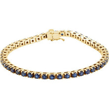 Load image into Gallery viewer, BLUE SAPPHIRE TENNIS BRACELET
