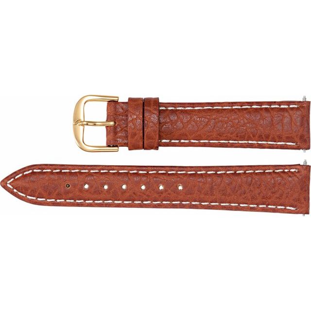 LEATHER SPORT CALF PADDED WATCH BAND
