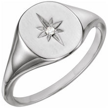 Load image into Gallery viewer, OVAL STARBURST SIGNET RING
