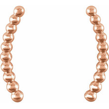 Load image into Gallery viewer, BEADED EAR CLIMBERS - Rose Gold
