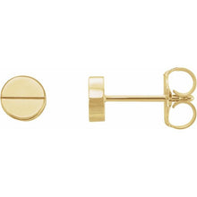 Load image into Gallery viewer, 14K SCREW HEAD EARRING - Yellow Gold
