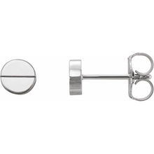 Load image into Gallery viewer, 14K SCREW HEAD EARRING - White Gold
