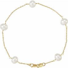 Load image into Gallery viewer, 14K PEARL BRACELET OR NECKLACE - Yellow Gold
