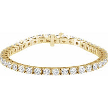 Load image into Gallery viewer, 9 1/6 CTW TENNIS BRACELET - Yellow Gold
