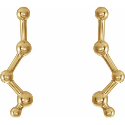 CONSTELLATION EAR CLIMBERS - 14K Yellow Gold