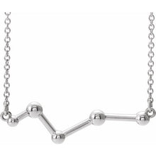 Load image into Gallery viewer, CONSTELLATION BAR NECKLACE - 14K White Gold
