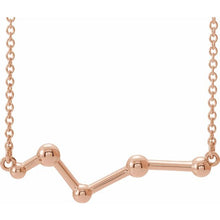 Load image into Gallery viewer, CONSTELLATION BAR NECKLACE - 14K Rose Gold
