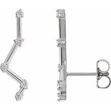 Load image into Gallery viewer, DIAMOND CONSTELLATION EAR CLIMBERS - 14K White Gold
