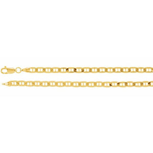 CURBED ANCHOR CHAIN - Yellow Gold
