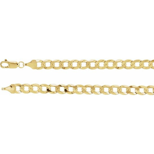 CURB CHAIN BRACELET - Yellow Gold