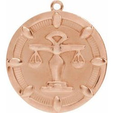 Load image into Gallery viewer, SCALES OF JUSTICE NECKLACE - 14K Rose Gold
