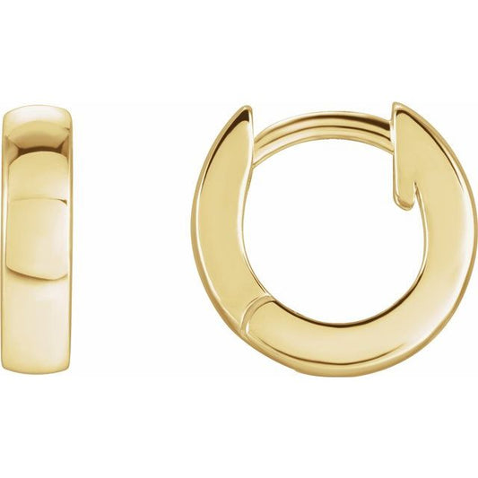 SMALL HINGED HOOP EARRINGS