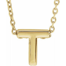 Load image into Gallery viewer, SLIDE PENDANT INITIAL NECKLACE
