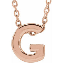 Load image into Gallery viewer, SLIDE PENDANT INITIAL NECKLACE
