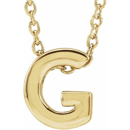 SLIDE PENDANT INITIAL NECKLACE