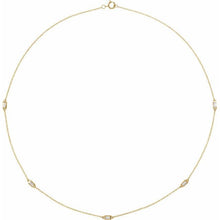 Load image into Gallery viewer, BAGUETTE 5-STATION NECKLACE
