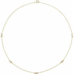 BAGUETTE 5-STATION NECKLACE
