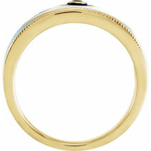 Load image into Gallery viewer, EVIL EYE RING - 14K Yellow Gold
