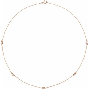 BAGUETTE 5-STATION NECKLACE