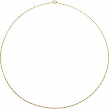 Load image into Gallery viewer, CONCAVE FIGARO CHAIN  - Yellow Gold
