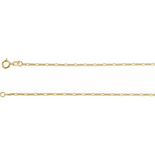 Load image into Gallery viewer, CONCAVE FIGARO CHAIN  - Yellow Gold
