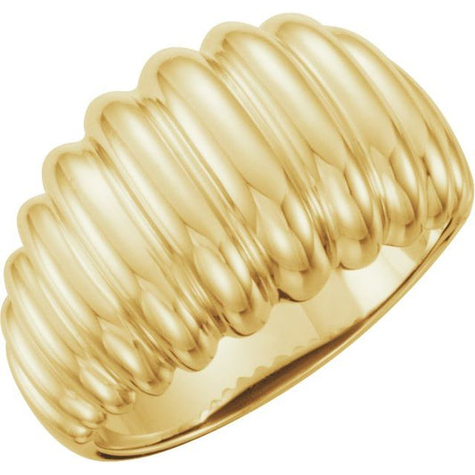 RIPPLE DOME RING