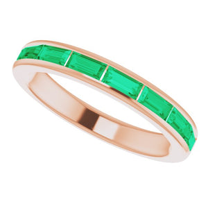 EMERALD BAGUETTE RING