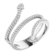 Load image into Gallery viewer, DIAMOND SNAKE RING
