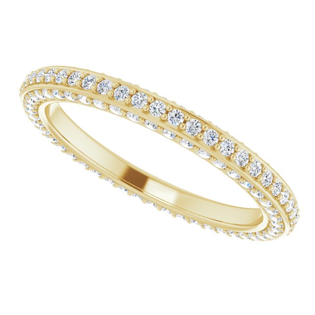 ¾ CTW DIAMOND THREE-SIDED ETERNITY BAND