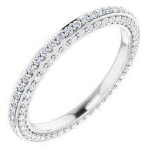 Load image into Gallery viewer, ¾ CTW DIAMOND THREE-SIDED ETERNITY BAND
