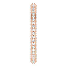 Load image into Gallery viewer, ¾ CTW DIAMOND THREE-SIDED ETERNITY BAND
