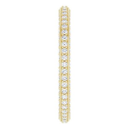 ¾ CTW DIAMOND THREE-SIDED ETERNITY BAND