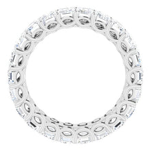 Load image into Gallery viewer, 7 1/4 CTW EMERALD CUT DIAMOND ETERNITY BAND
