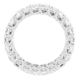 7 1/4 CTW EMERALD CUT DIAMOND ETERNITY BAND
