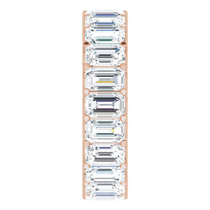 7 1/4 CTW EMERALD CUT DIAMOND ETERNITY BAND