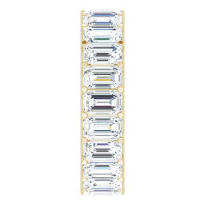 7 1/4 CTW EMERALD CUT DIAMOND ETERNITY BAND