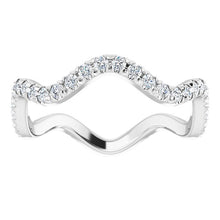 Load image into Gallery viewer, FRENCH SET ETERNITY BAND - 14K White Gold
