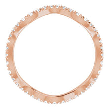 Load image into Gallery viewer, FRENCH SET ETERNITY BAND - 14K Rose Gold
