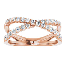 Load image into Gallery viewer, DIAMOND CRISS-CROSS RING
