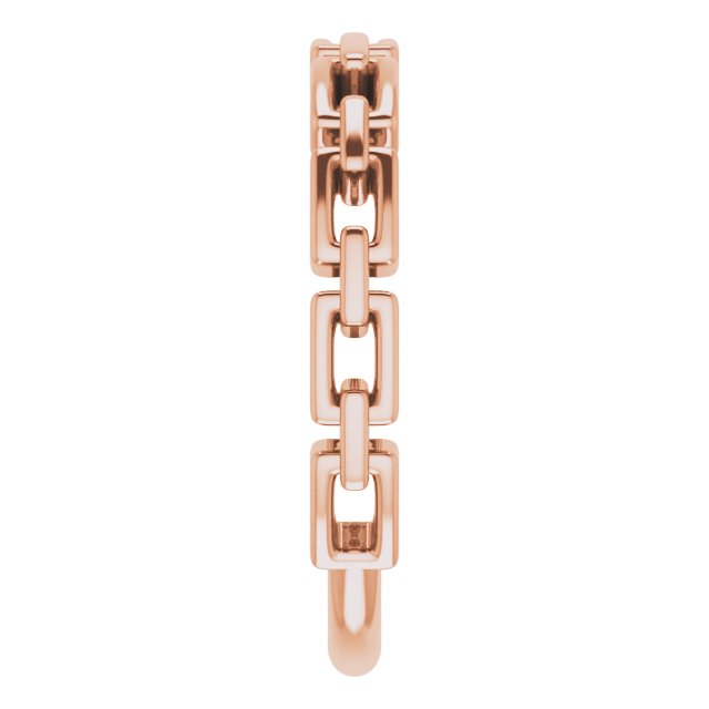 CHAIN LINK RING - Rose Gold