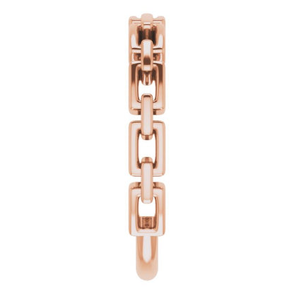 CHAIN LINK RING - Rose Gold