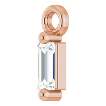 Load image into Gallery viewer, DIAMOND STRAIGHT BAGUETTE DANGLE
