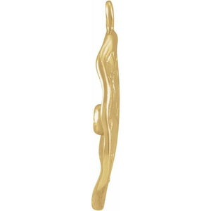 0.03 DIAMOND TEXTURED COIN DANGLE