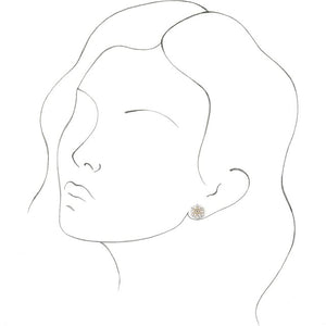 VINTAGE INSPIRED DIAMOND EARRINGS - 14K Yellow Gold