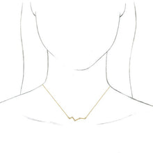 Load image into Gallery viewer, DIAMOND CONSTELLATION BAR NECKLACE -14K Yellow Gold
